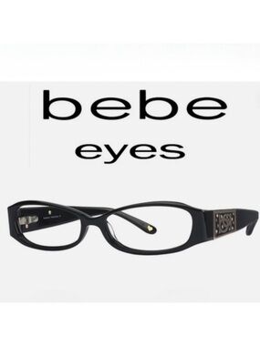BEBE Fashionista Black Plastic Glasses 51-14-130 mm
